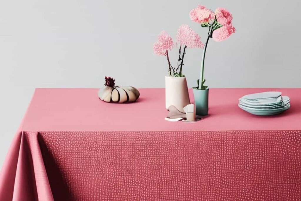 polyester tablecloth clean